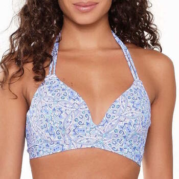 Plage de LingaDore  All About The Details Bleu/Print Haut de Bikini Préformé