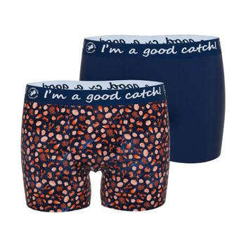 Un poisson nommé Fred Deep Sea Bleu Marine/Print Boxer