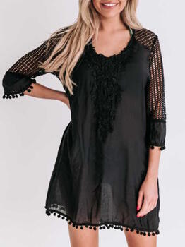 Bomain Santorini Noir Robe de plage