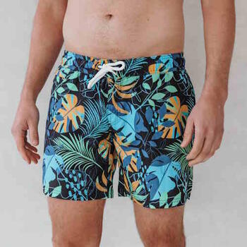 Bomain Jungle Print Multicolore/Print Maillot de Bain pour Homme