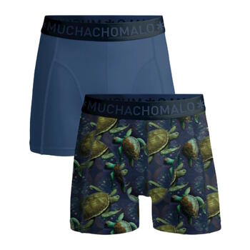 Muchachomalo Turtles Bleu/Print Modal Boxer