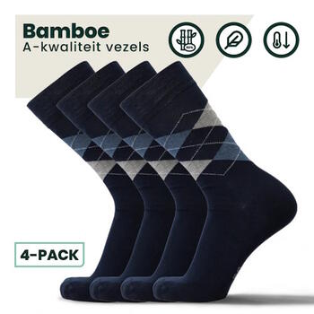 Bamboosa Steve Bleu Marine/Print Chaussettes