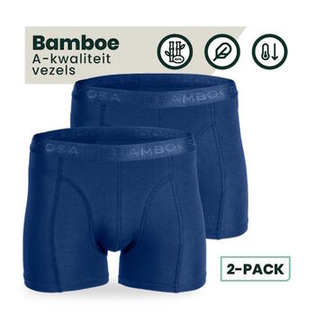 Bamboosa Lewis Bleu Marine Boxer en Bambou