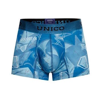Mundo Unico Escantillon Bleu/Print Sport Trunk