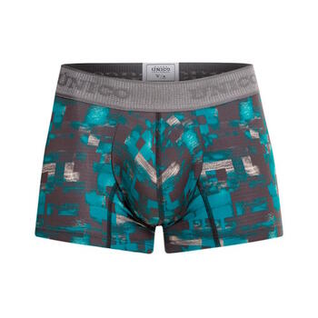 Mundo Unico Escaque Turquoise/Print Sport Trunk