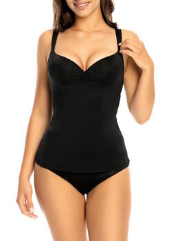 Viania 101652 BH Top Noir Soutien-Gorge Rembourré