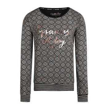Charlie Choe Goes Retro Noir/Print Chemise de nuit