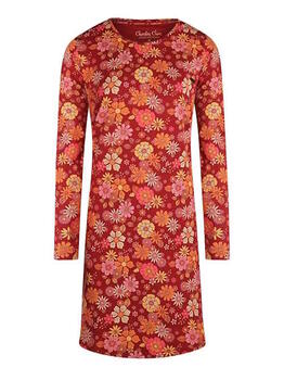 Charlie Choe Flower Power Rouge Chemise de Nuit
