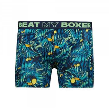 Battre mon boxeur Toucan Jungle Bleu/Print Boxer