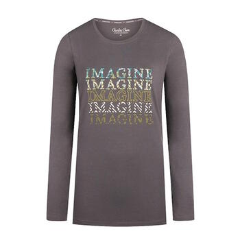 Charlie Choe Funky Nights Gris foncé Chemise de nuit