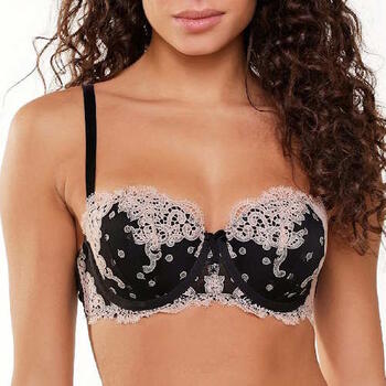 LingaDore black and cream Noir Soutien-Gorge Rembourré