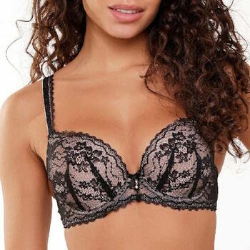 LingaDore Depths of black lingerie Noir Soutien-Gorge Push Up