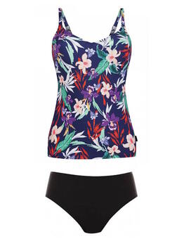 Maillots de bain Anita Malaika Bleu/Print Tankini Set