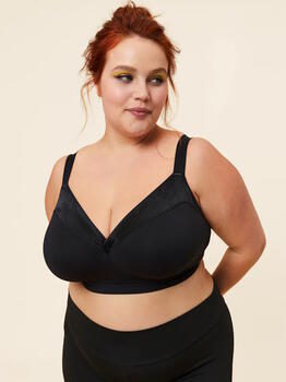 Sucre d'orge Posh Noir Soutien-Gorge sans Armatures en Dentelle