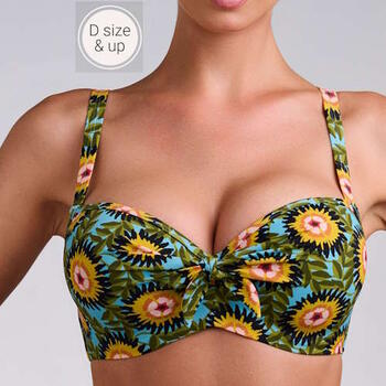 Maillots de bain Marlies Dekkers Bellini Vert/Print Haut de Bikini Préformé