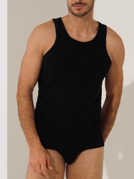Lisca Hermes Noir Singlet pour Hommes