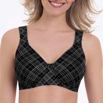Rosa Faia Twin Art Noir/Gris Soutien-gorge sans forme