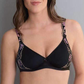 Rosa Faia Colette Noir Soutien-Gorge sans Armatures en Dentelle