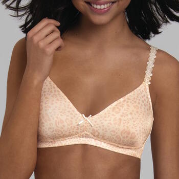 Rosa Faia Joy Print/Rose Soutien-Gorge sans Armatures en Dentelle