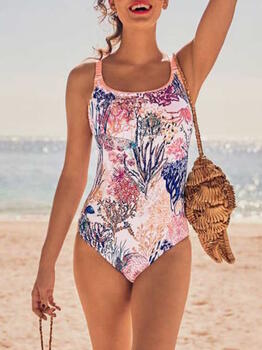 Anita Care Carini Blanc/Print Maillots de bain prothétique