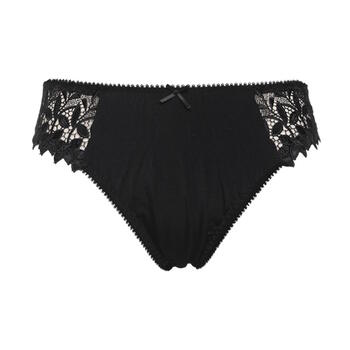 Guy de France Embroidery Noir Culotte String