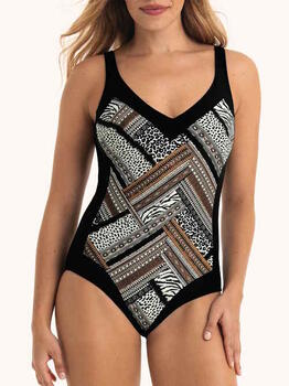 Maillots de bain Anita Sidonia Noir/Print Maillot de Bain