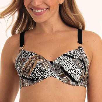 Maillots de bain Anita Smilla Noir/Print Soutien-Gorge Bikini Corbeille