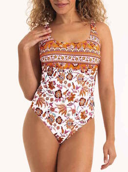 Maillots de bain Rosa Faia Amaya Blanc/Print Maillot de Bain