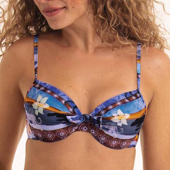 Maillots de bain Rosa Faia Eleonore Bleu Haut de Bikini Préformé