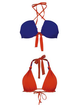 Maillots de bain Rosa Faia Luisa Bleu Haut de Bikini Préformé