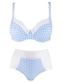 Louisa Bracq So Vichy Bleu/Blanc Set