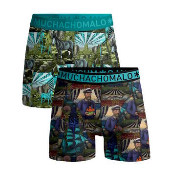 Muchachomalo Captain Donkey Multicolore/Print Boxer en Coton