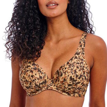 Freya Swim Arizona Wave Marron/Print Soutien-Gorge Bikini Corbeille