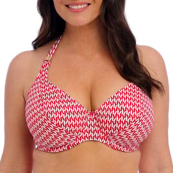 Fantasy Swim Koh Lipe Rouge/Blanc Haut de Bikini Préformé
