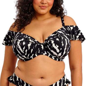 Elomi Swim Echo Shell Noir/Blanc Soutien-Gorge Bikini Corbeille
