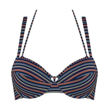 Maillots de bain Marlies Dekkerssample Holi Vintage Bleu/Print Bikinitop Push Up