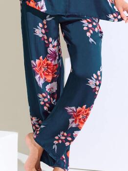 Lisca Amaryllis Bleu Marine Pantalon de Pyjama