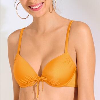 Maillots de bain Lisca Karpathos Jaune Ocre Bikinitop Push Up