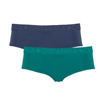 Chicamala Solid Bleu/Vert Slip
