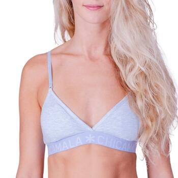 Chicamala Solid Bleu Soutien-gorge sans forme
