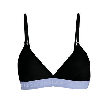 Chicamala Solid Noir Soutien-gorge sans forme