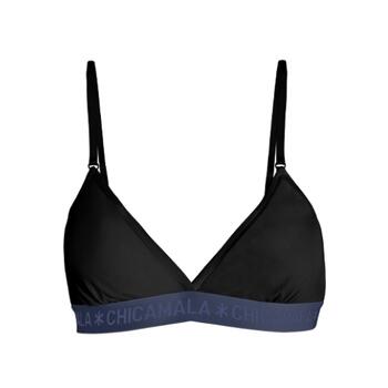 Chicamala Solid Noir/Vert Soutien-gorge sans forme