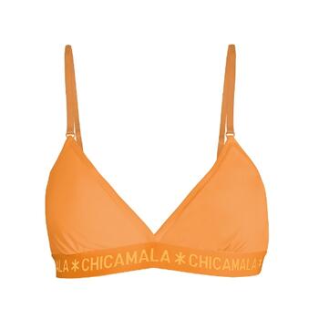 Chicamala Solid Orange Soutien-gorge sans forme