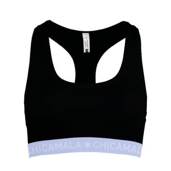 Chicamala Solid Noir/Bleu Soutien-gorge sans forme