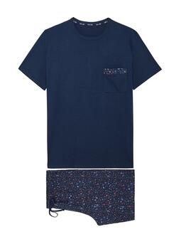 HOM Broceliande Bleu Marine Pyjama