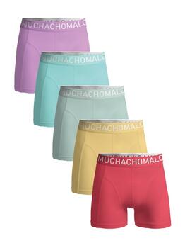 Muchachomalo Solid  Rouge Boxer en Coton