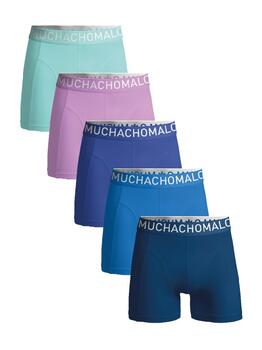 Muchachomalo Solid  Bleu Boxer en Coton