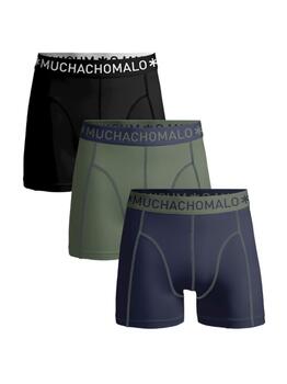 Muchachomalo Solid  Bleu Marine Boxer en Coton