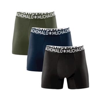 Muchachomalo Solid  Bleu Marine Boxer en Coton