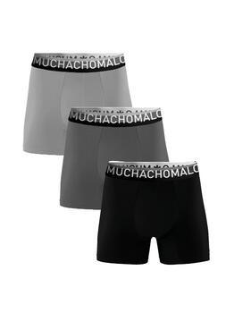 Muchachomalo Solid  Noir Boxer en Coton